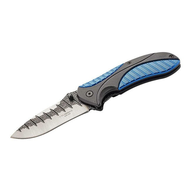 Herbertz Coltello a una mano 8,6 cm, nero-blu