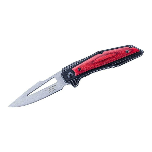 Herbertz Coltello a una mano 8 cm, rosso-nero