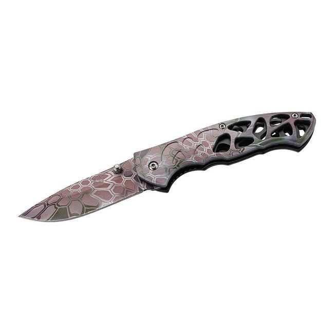 Herbertz Coltello a una mano 8 cm plastica scheletrato rettile stampato in 3D
