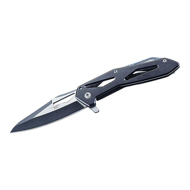 Herbertz a una mano coltello 8 cm struttura scheletrata, nero