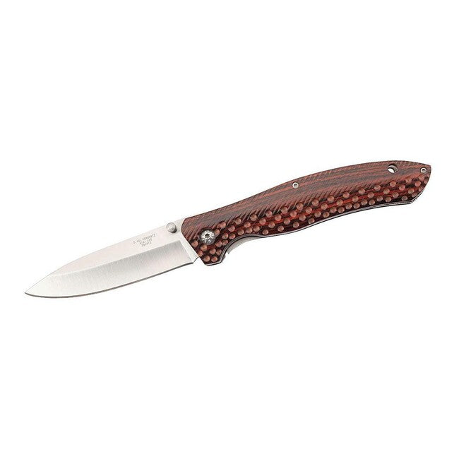 Herbertz Coltello a una mano 9 cm, legno fresato Pakka
