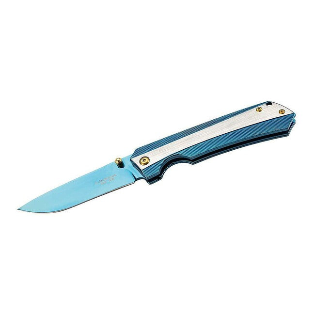 Herbertz Coltello a una mano 9 cm, blu-oro