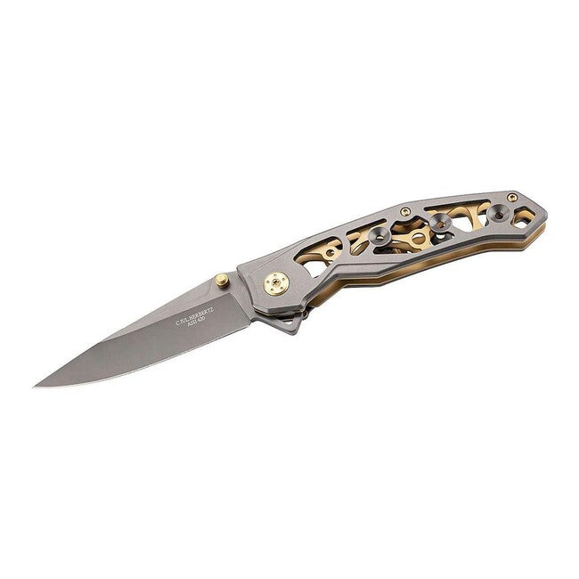Herbertz a una mano coltello 9 cm, nero-oro