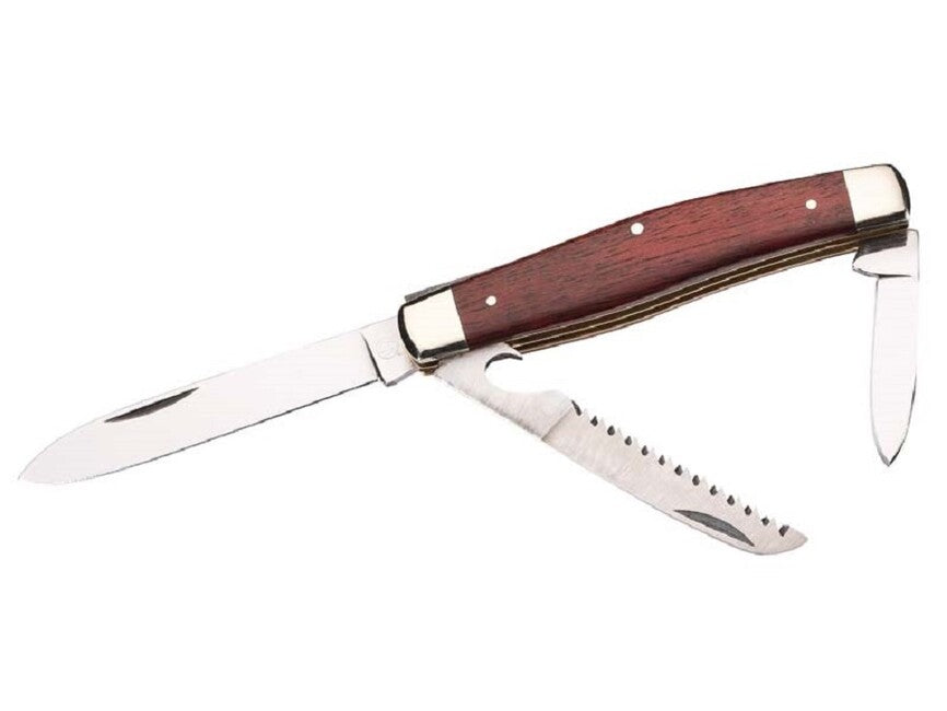 Herbertz Jubiläums Rotholz coltello da tasca 7,7 cm, marrone, sequoia
