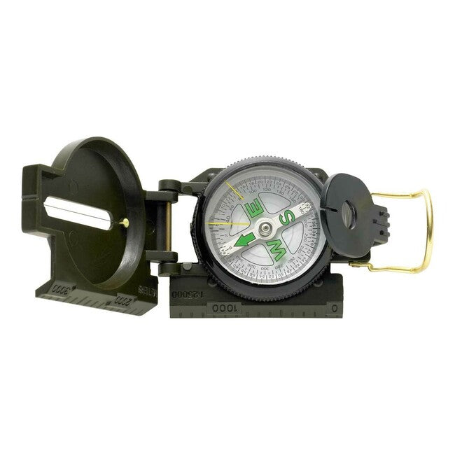 Herbertz Bussola, verde scuro, 1:25000, divisione di 360 gradi / 64 linee