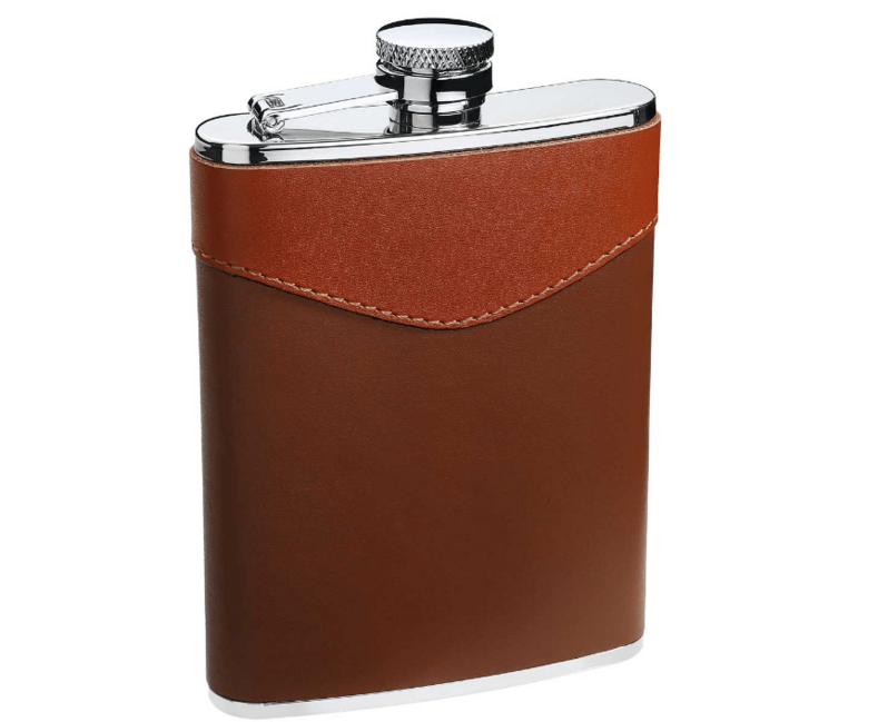 Herbertz Spatola 207 ml, acciaio inox con elementi in pelle, 13,5 cm