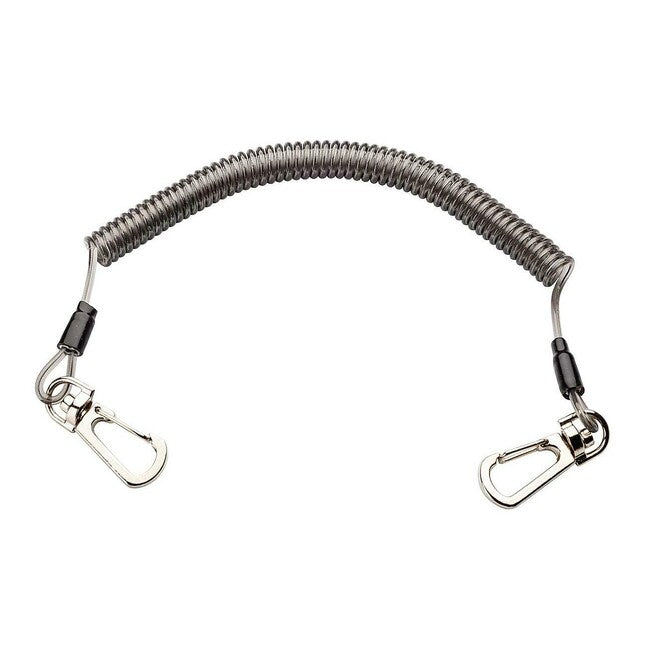 Herbertz Cavo a spirale con doppio moschettone 28 cm
