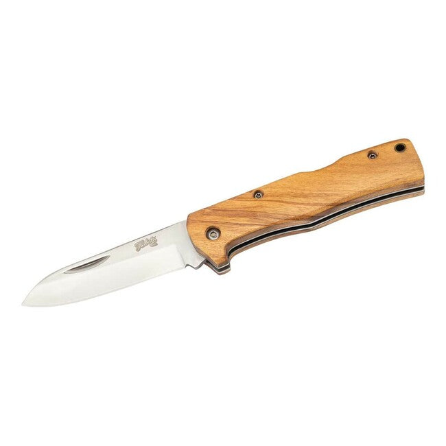 Herbertz Taschenme Olivenholz coltello da tasca 6,9 cm legno