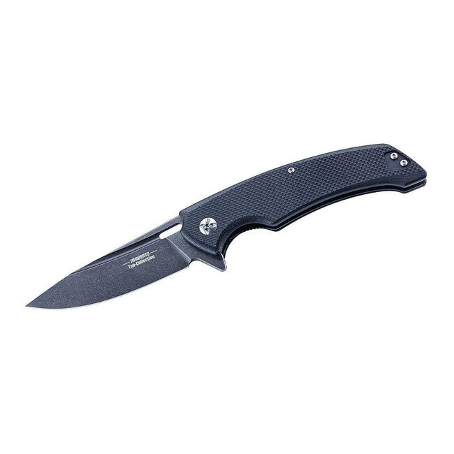 Herbertz TOP-Collection coltello a una mano 10 cm, nero, Stonewash