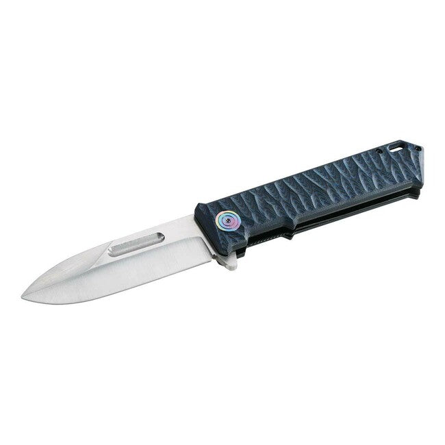 Herbertz TOP-Collection coltello 9 cm, blu scuro, G10, fodero in nylon