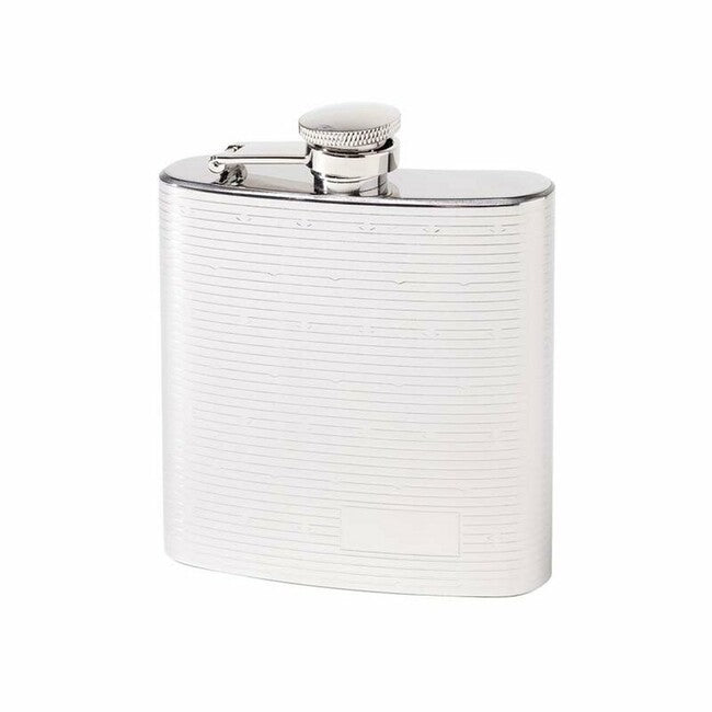 Herbertz Spatola tascabile 177ml in acciaio inox, superficie strutturata