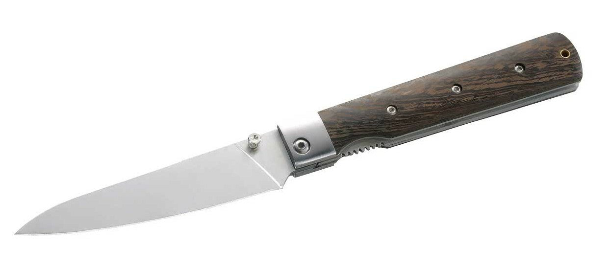 Herbertz Coltello da campeggio tascabile 10,8 cm, legno Tagayasan