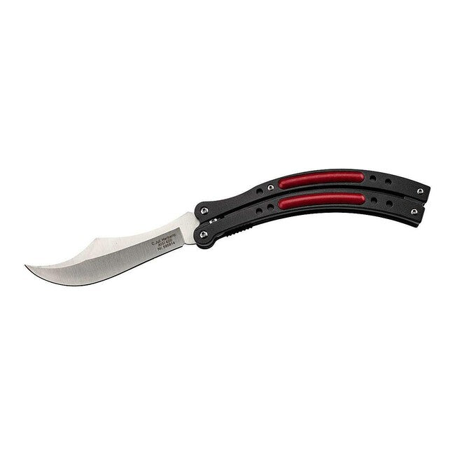 Herbertz 10,5 cm coltello alluminio, nero-rosso