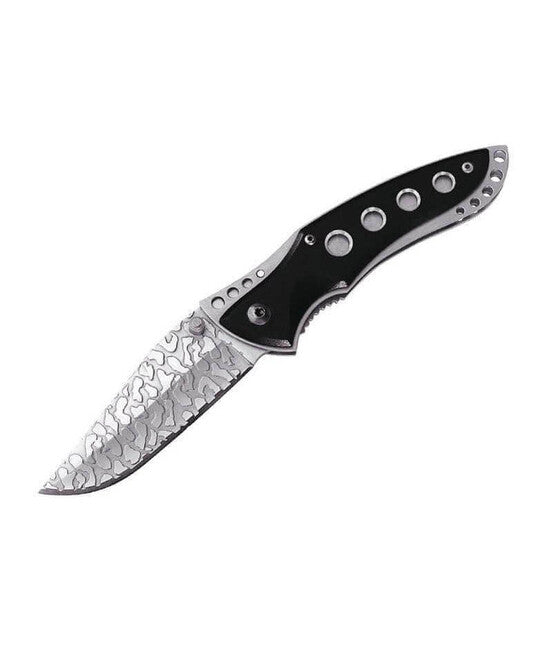 Herbertz 8 cm coltello, nero, alluminio