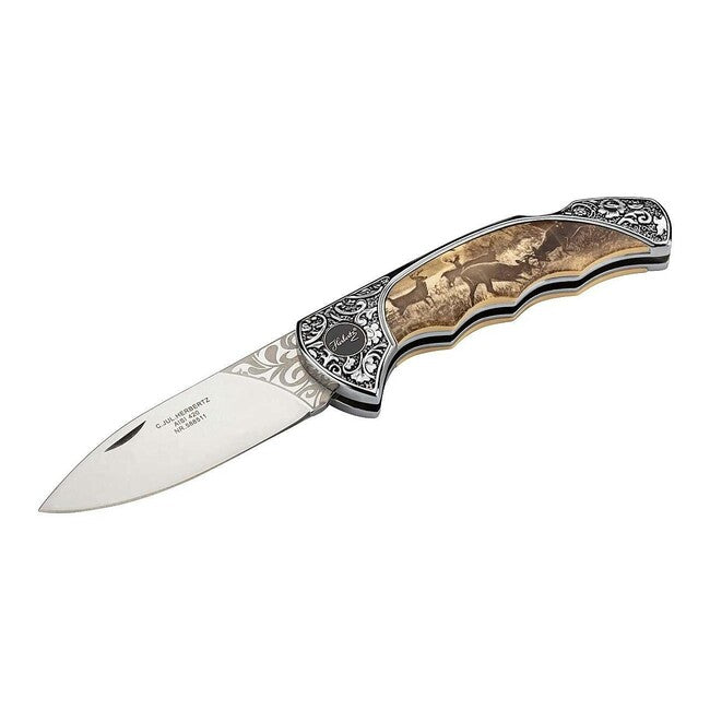 Herbertz Coltello 8,2 cm plastica, cervo