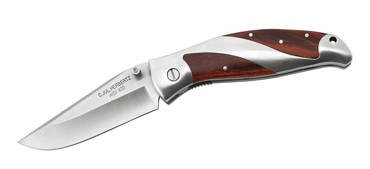 Herbertz Coltello 8,5 cm, legno Pakka