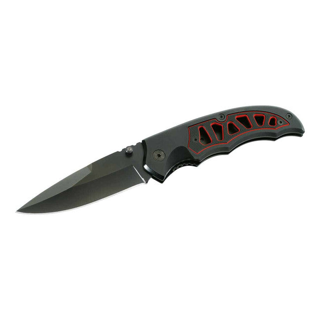 Herbertz 8,8 cm coltello tascabile nero-rosso, g10