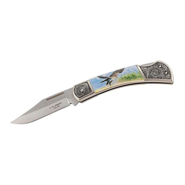 Herbertz 8 cm coltello zinco pressofuso e plastica, eagle