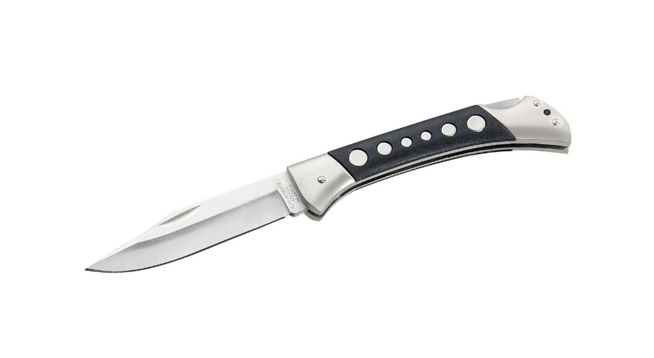 Herbertz Coltello 9,2 cm nero plastica acciaio inox