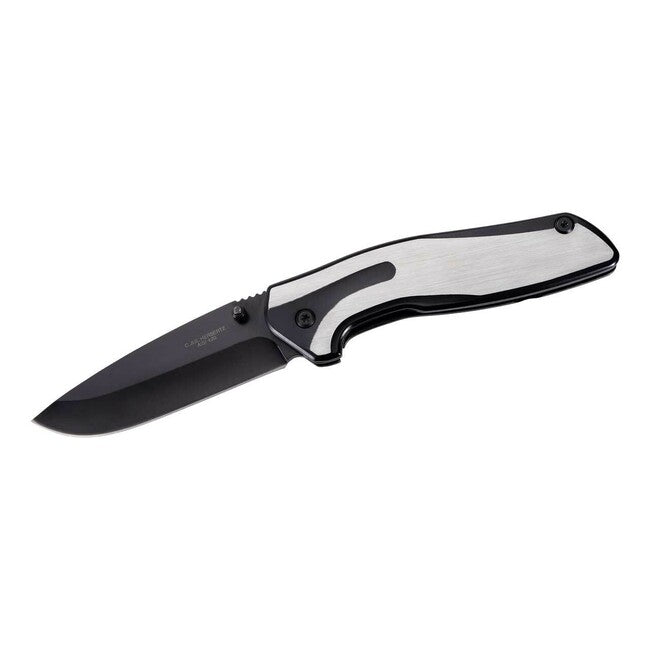 Herbertz 9,3 cm coltello, acciaio pieno, nero-argento