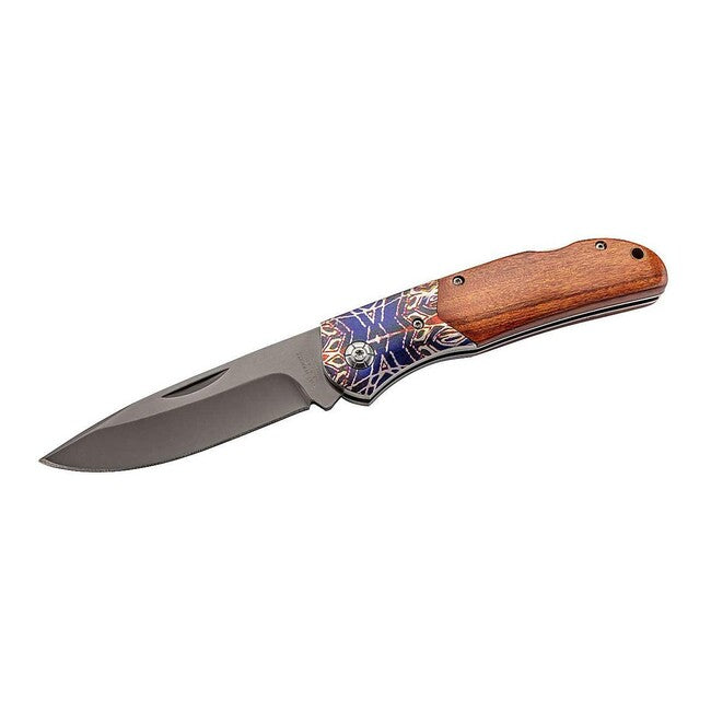 Herbertz Coltello 9,5 cm, cocobolo, stampa colorata