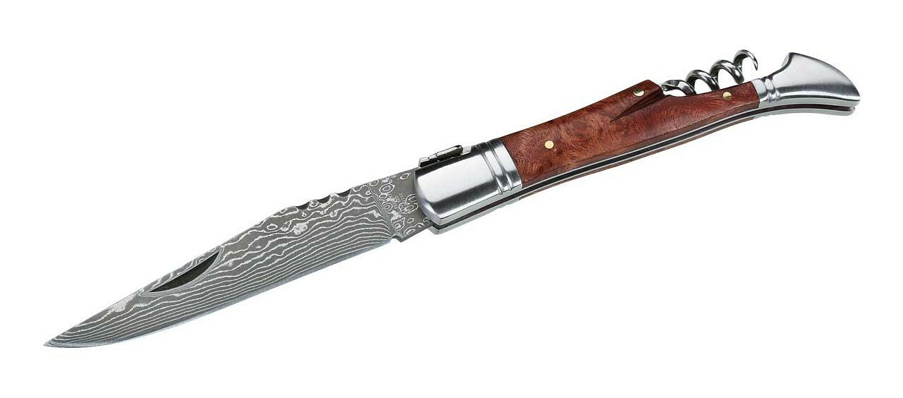 Herbertz Coltello 9,7 cm damasco legno di mela cotogna acciaio inossidabile cavatappi