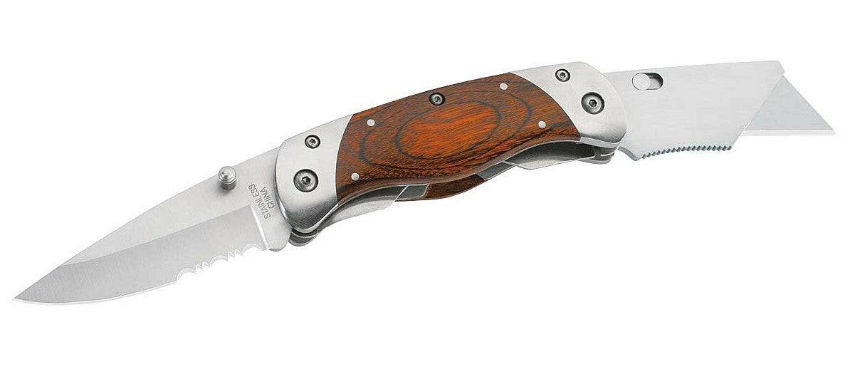 Herbertz Coltello a 2 lame 7,3 cm, legno Pakka