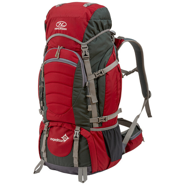 Highlander Expedition zaino 65 l, rosso