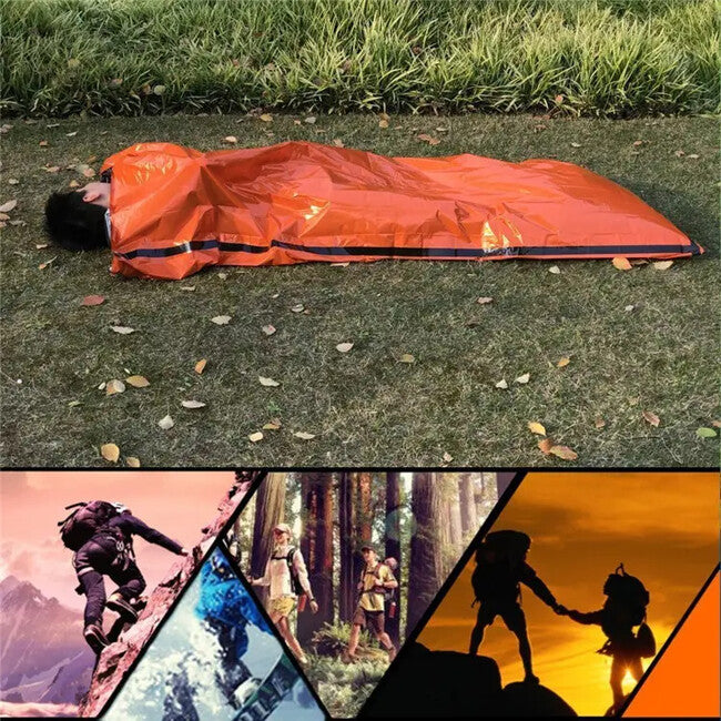 DRAGOWA Tactical Pulse sacco a pelo viaggio emergenza, arancione