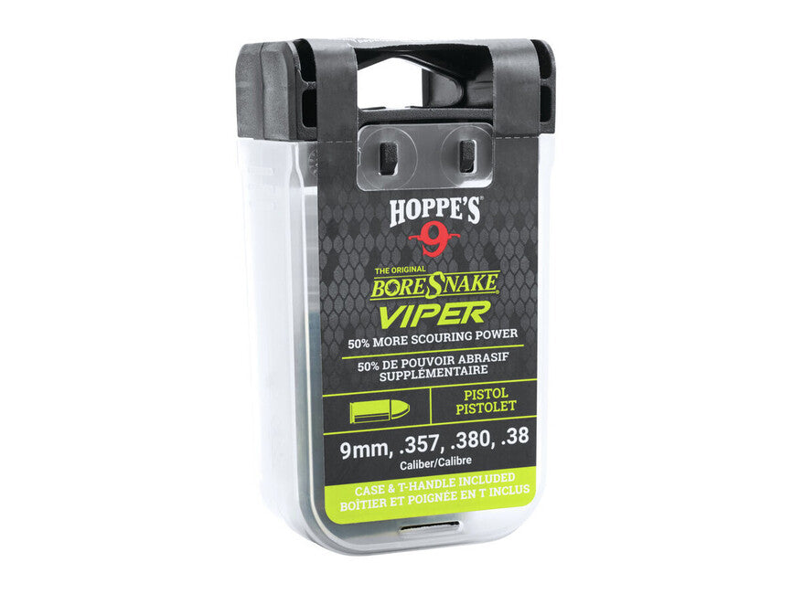 Hoppe's BoreSnake Viper linea di pulizia con Den Pistol cal. 9mm/.357/.380/.38