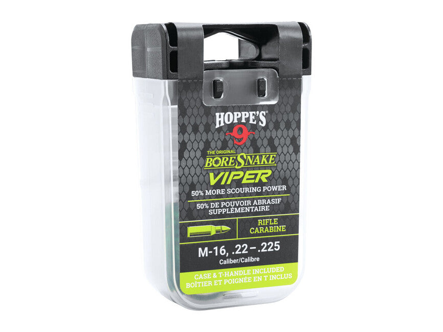 Hoppe's BoreSnake Viper Linea di pulizia con Den Rifle cal. M-16/.22-.225