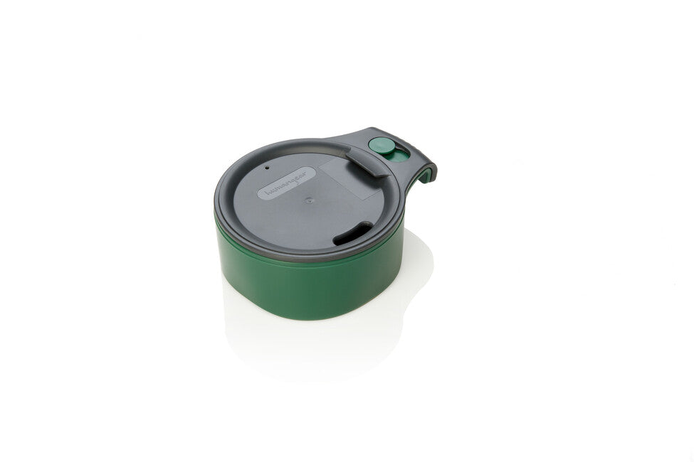 Humangear CupCUP tazza da escursionismo 2in1 con tazza supplementare integrata e coperchio verde carbone