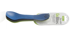 Humangear GoBites UNO posate mini 3 pezzi, blu, grigio, verde