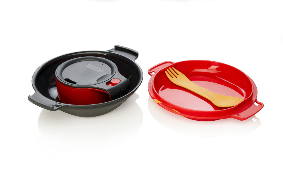 Humangear GoKit lunchbox, rosso carbone Deluxe