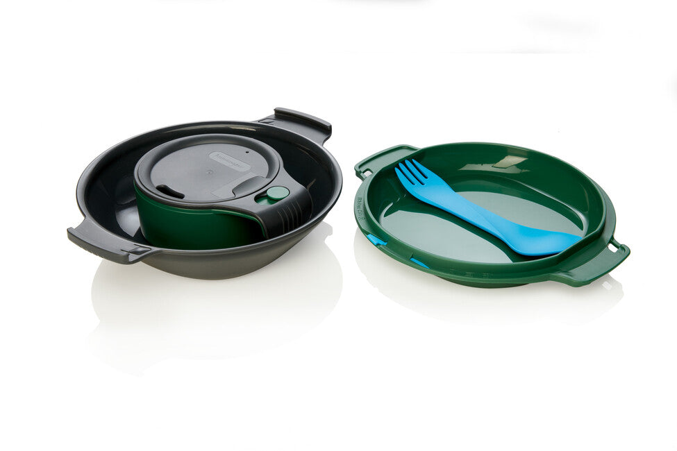 Humangear GoKit lunchbox, verde carbone deluxe