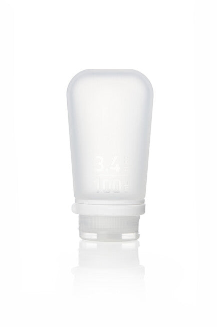 Humangear GoToob+ bottiglia/tazza da viaggio in silicone 100 ml, trasparente