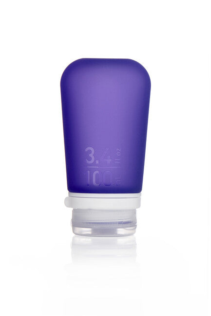 Humangear GoToob+ bottiglia/tazza da viaggio in silicone 100 ml, viola