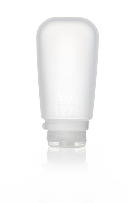 Humangear GoToob+ bottiglia/tazza da viaggio in silicone 177 ml, trasparente