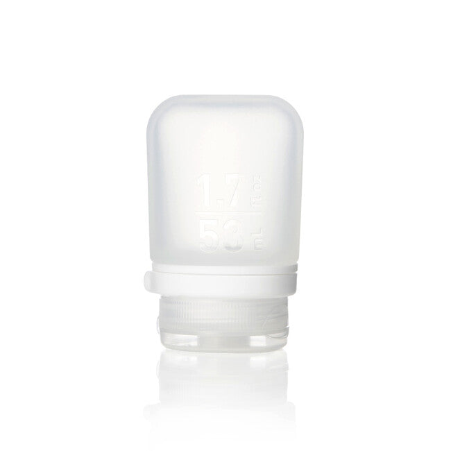 Humangear GoToob+ bottiglia da viaggio in silicone / contenitore 53 ml, trasparente