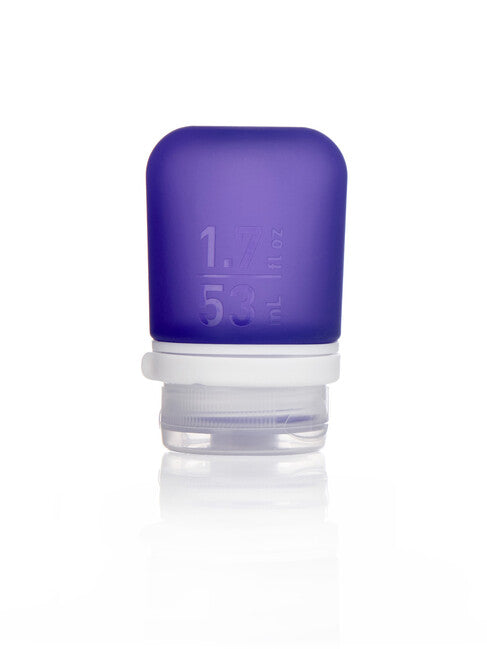 Humangear GoToob+ bottiglia/contenitore da viaggio in silicone, 53 ml, viola
