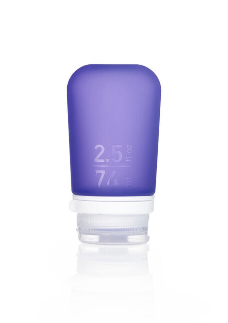 Humangear GoToob+ bottiglia da viaggio in silicone / contenitore 74 ml, viola