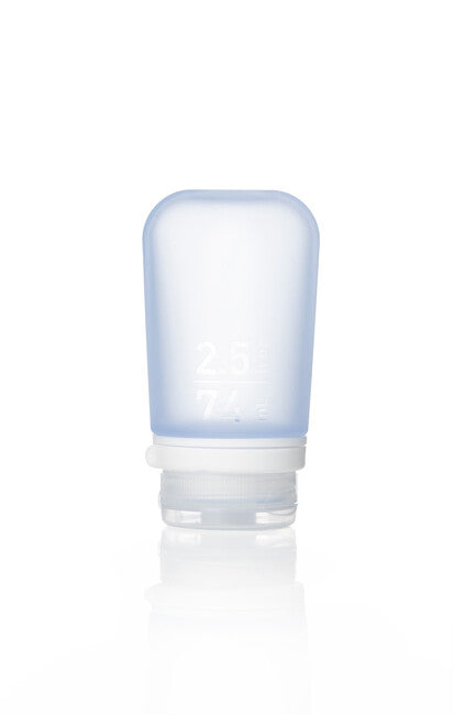 Humangear GoToob+ bottiglia da viaggio in silicone / contenitore 74 ml, blu