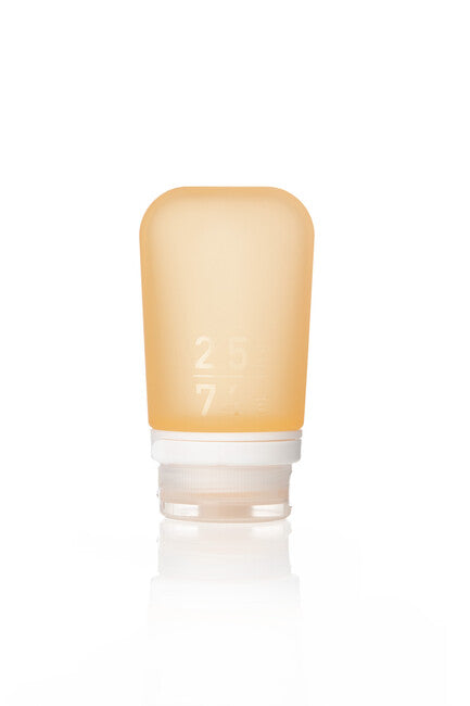 Humangear GoToob+ bottiglia/contenitore da viaggio in silicone 74 ml, arancione