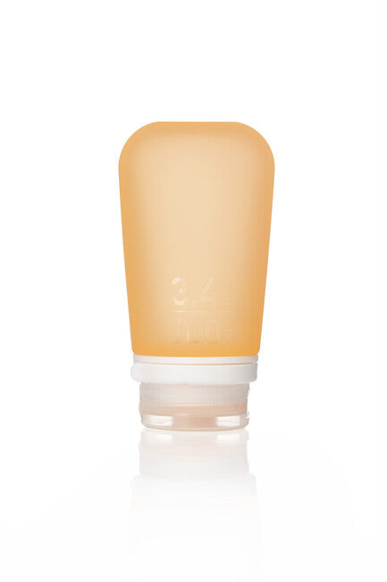 Humangear GoToob+ contenitore per liquidi in silicone 100 ml, arancione