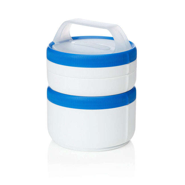 Humangear Stax cestino pranzo modulare XL, bianco-blu