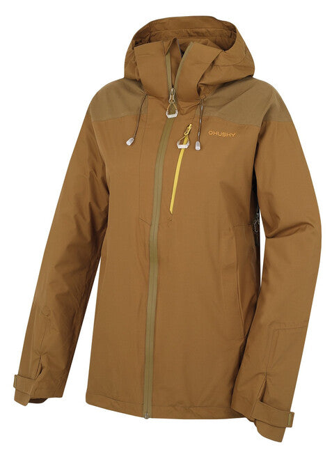 Husky Nicker giacca hardshell da donna, dark khaki