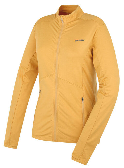 Husky Tarp Zipper felpa con cerniera, gialla