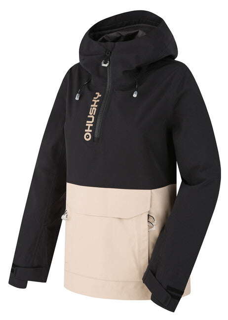 HUSKY Nabbi giacca outdoor da donna, nero/beige