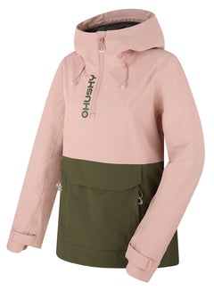 HUSKY Nabbi giacca outdoor da donna, rosa chiaro/khaki