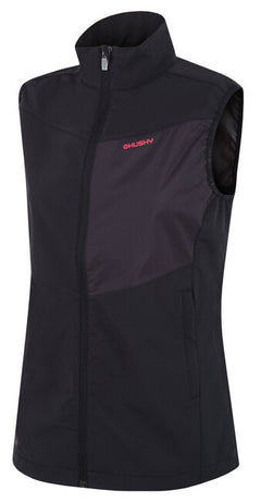 HUSKY Salien gilet softshell da donna, nero